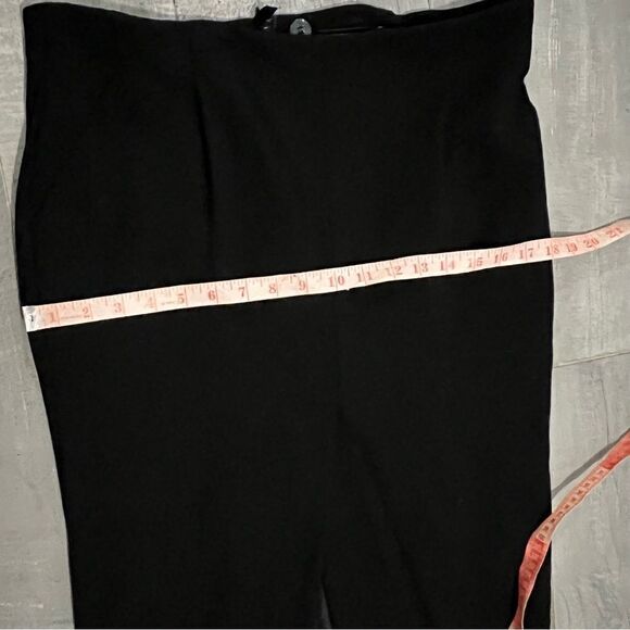 Escada Vtg 80s 90s High Waist Black Wool Long Front Single Pleat Maxi Skirt 44 L - Picture 7 of 13